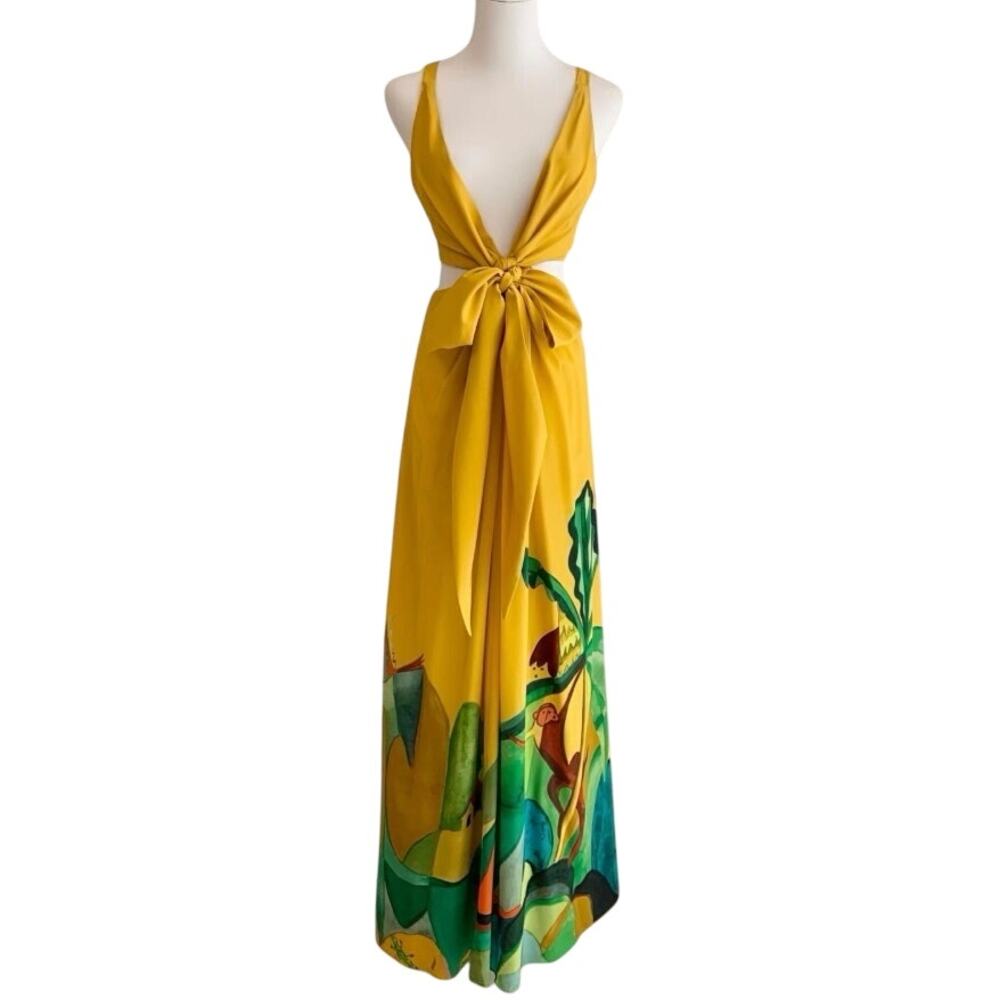 Alemais mokshini silk cut out midi dress - Picture 6 of 7